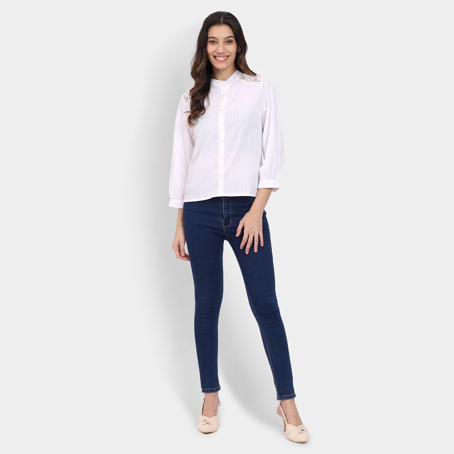 Ladies' Shirt , ऑफ व्हाइट, large image number null