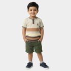Boys Brown Cotton Round Neck Casual Boys T-Shirt, भूरा, small
