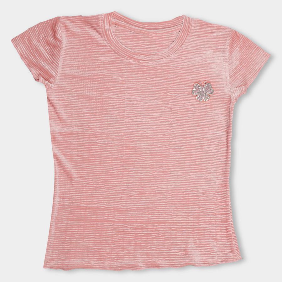 Girls' T-Shirt , Light Pink, large image number null