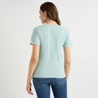 Ladies' 100% Cotton Round Neck T-Shirt, हल्का हरा, small image number null