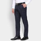 Men's Slim Fit Formal Trousers, नेवी ब्लू, small image number null