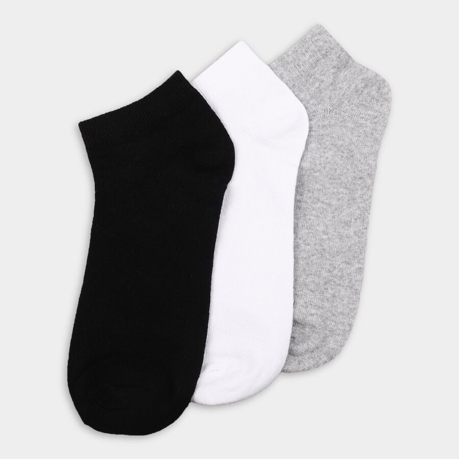Men's Socks (Pack of 3), Black, large