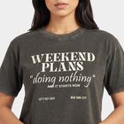 Women's Olive Green Round Neck Regular T-Shirt, ओलिव, small