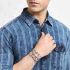 Cotton Checks Casual Shirt, Mid Blue, small image number null
