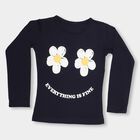 Girls' Top , Navy Blue, small image number null