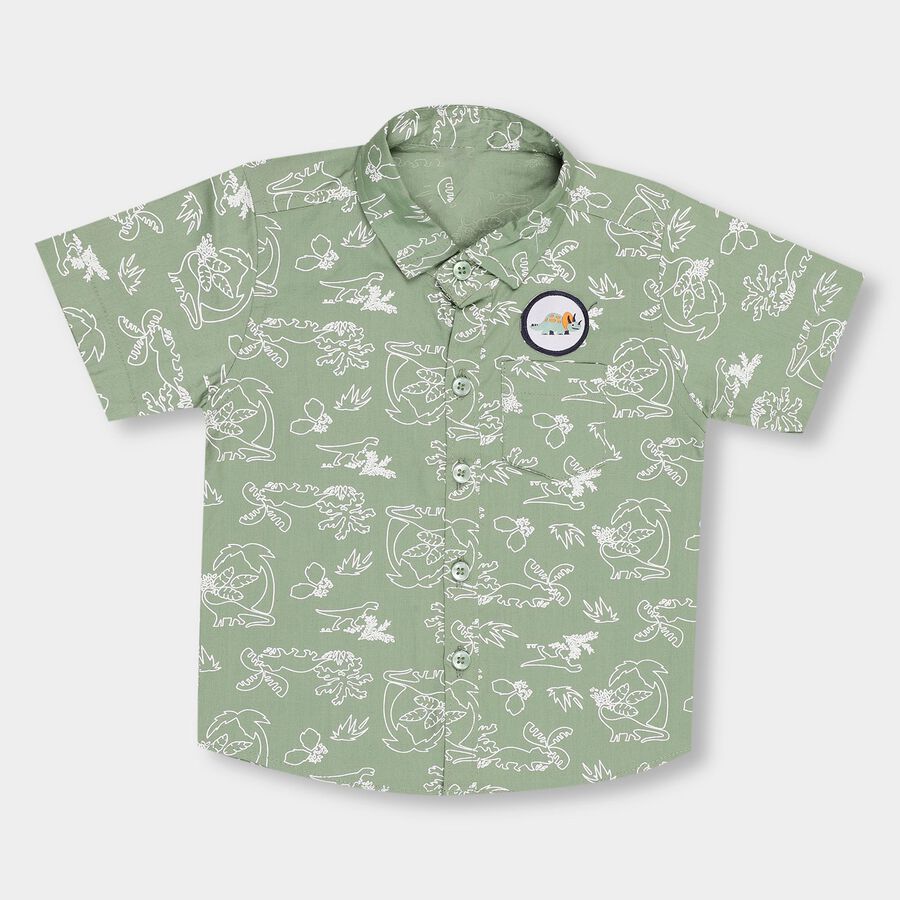 Infants' 100% Cotton Shirt, Olive, large image number null