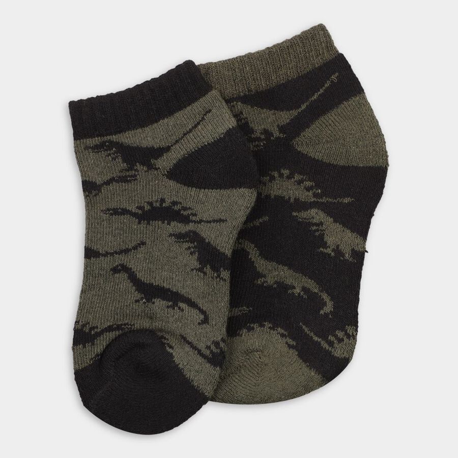 Boy's Socks (Pack of 2), Black, large