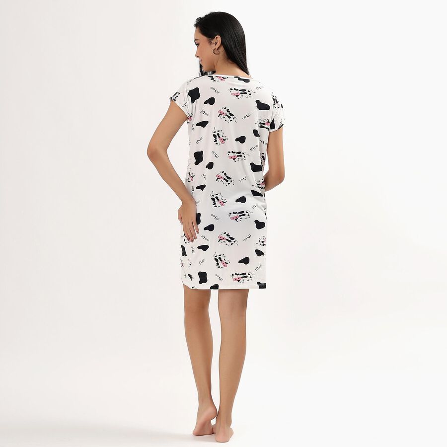 Ladies' Nighty, सफ़ेद, large image number null