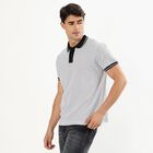 Men's 100% Cotton Collared Half Sleeves T-Shirt , सफ़ेद, small image number null