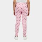 Girls' Cotton Blend Minimalist Pyjama, हल्का गुलाबी, small