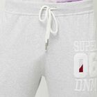 Cut & Sew Basic Track Pants, Melange Mid Grey, small image number null