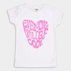 Girls' T-Shirt, सफ़ेद, small image number null