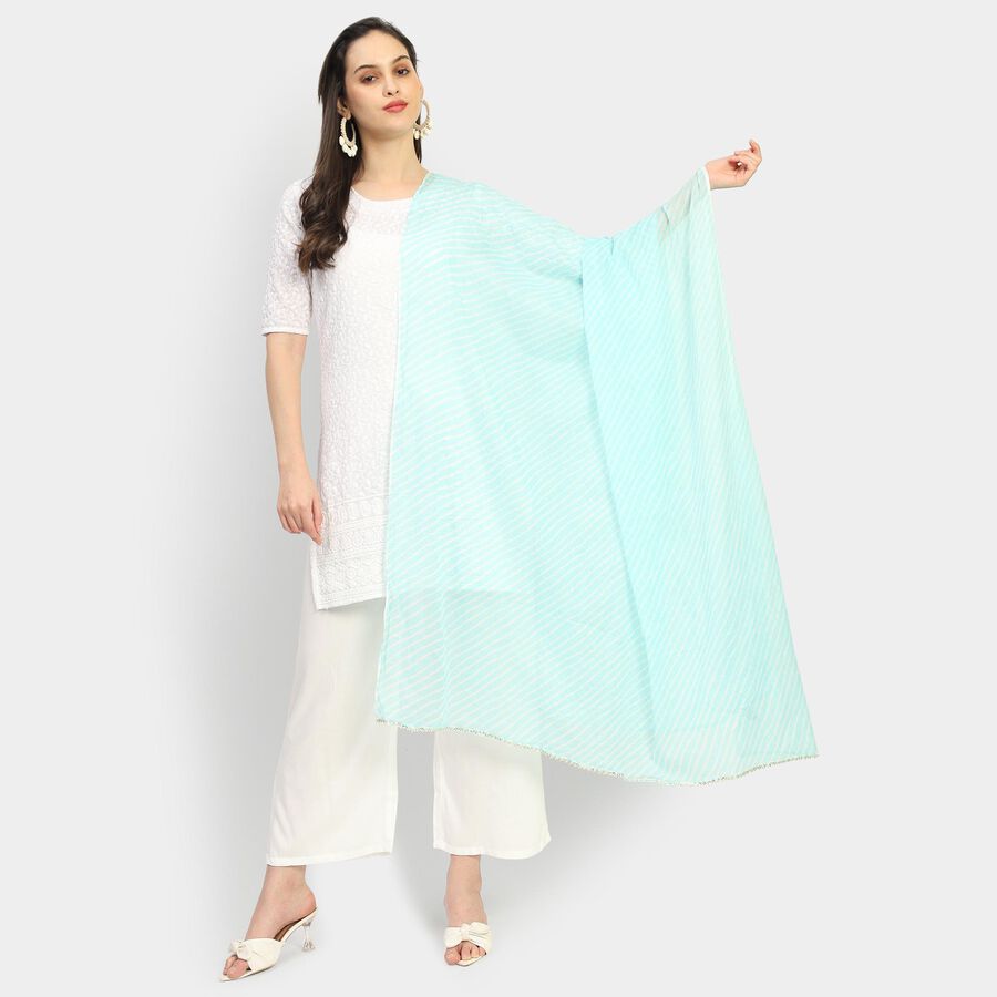 Ladies' Dupatta , Aqua, large image number null