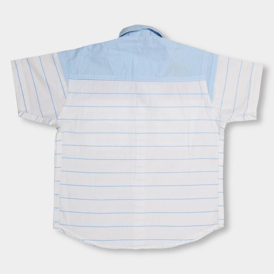 Boys' 100% Cotton Casual Shirt , सफ़ेद, large image number null
