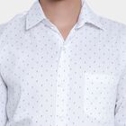 Printed Formal Shirt, White, small image number null