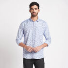 Printed Casual Shirt, Light Blue, small image number null
