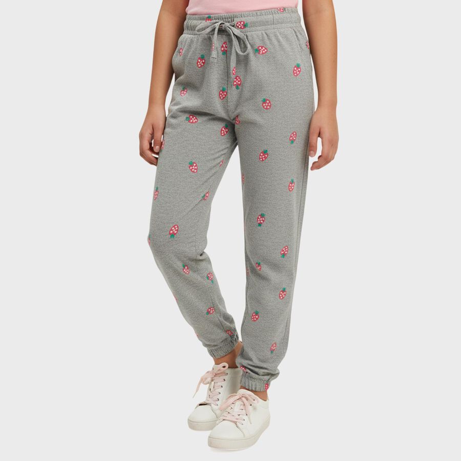 Girls' Pyjama, मिश्रित हल्का ग्रे, large