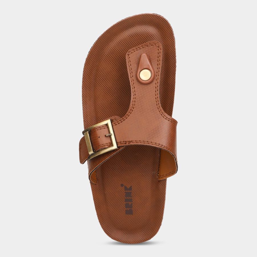 Mens Floater Sandals, Tan, large image number null