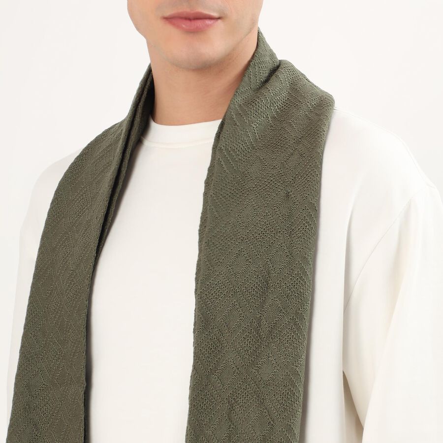Men's Muffler, ओलिव, large image number null