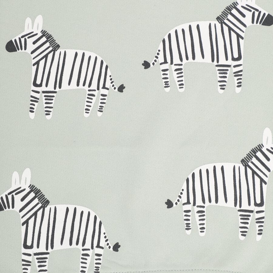 Infants Light Sage Green Round Neck Regular Fit Sweatshirt, हल्का हरा, large image number null