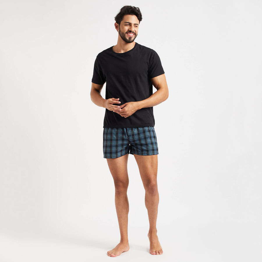 Checks Boxers, Dark Blue, large image number null