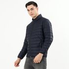 Men's Deep Midnight Navy High Neck Casual Puffer Jacket, नेवी ब्लू, small image number null