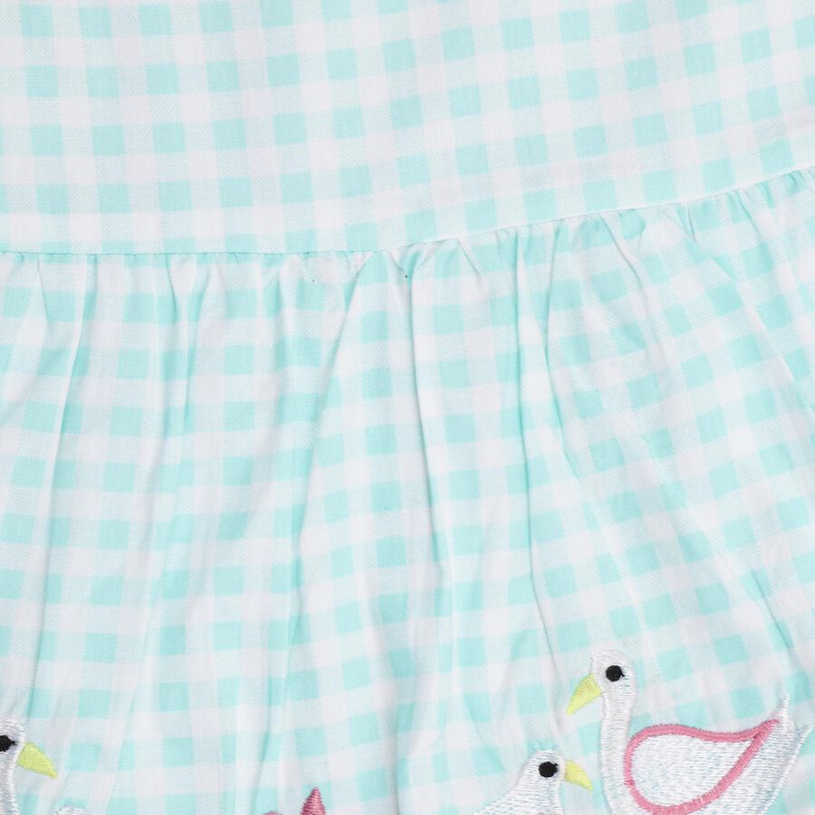 Infant Girls' 100% Cotton Frock , Light Blue, large image number null
