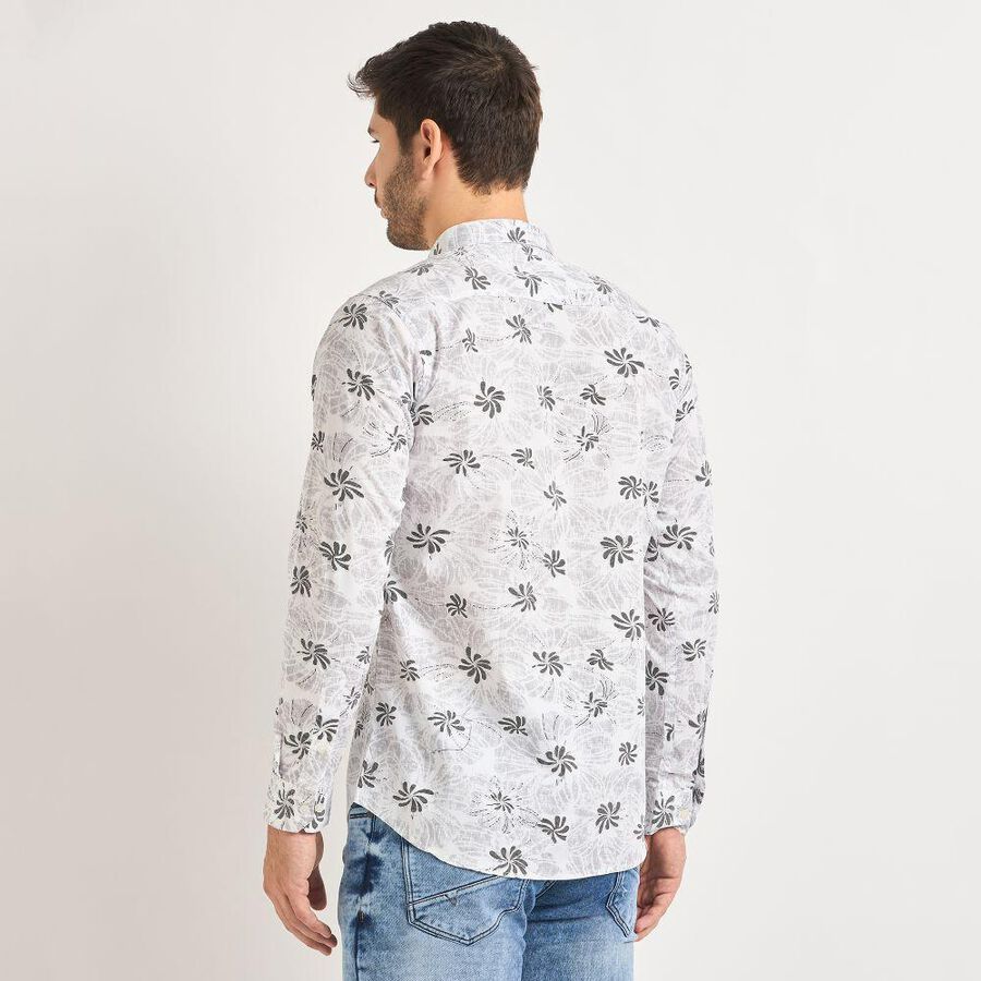 Men's 100% Cotton Casual Shirt , Light Grey, large image number null
