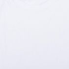 Boys White Cotton Round Neck Vest, सफ़ेद, small