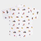 Infants Cotton Printed Shirt, White, small image number null
