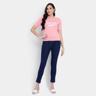 Cotton Round Neck T-Shirt, Pink, small image number null