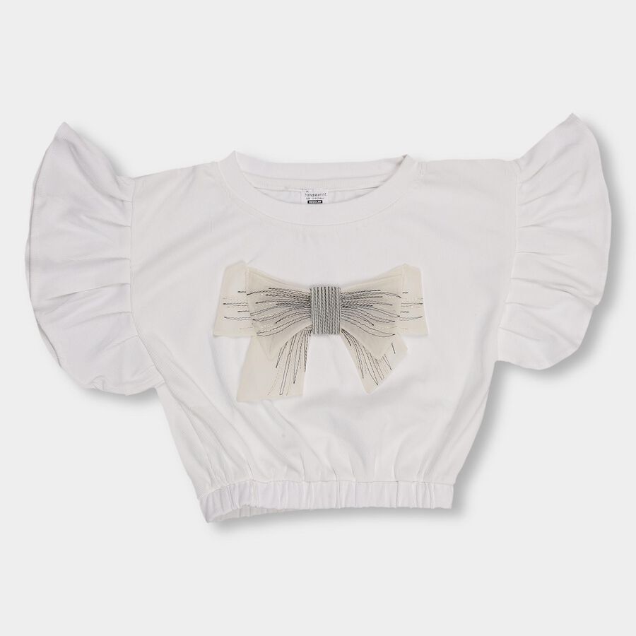Girls' T-Shirt , White, large image number null