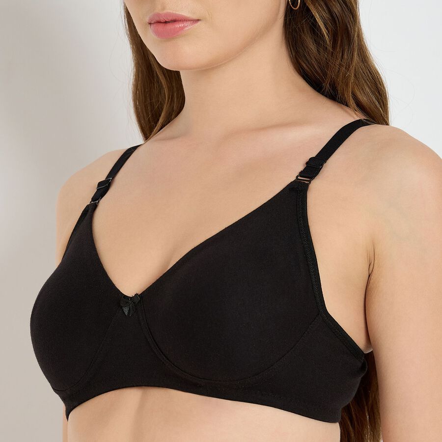 Ladies' Bra, काला, large image number null