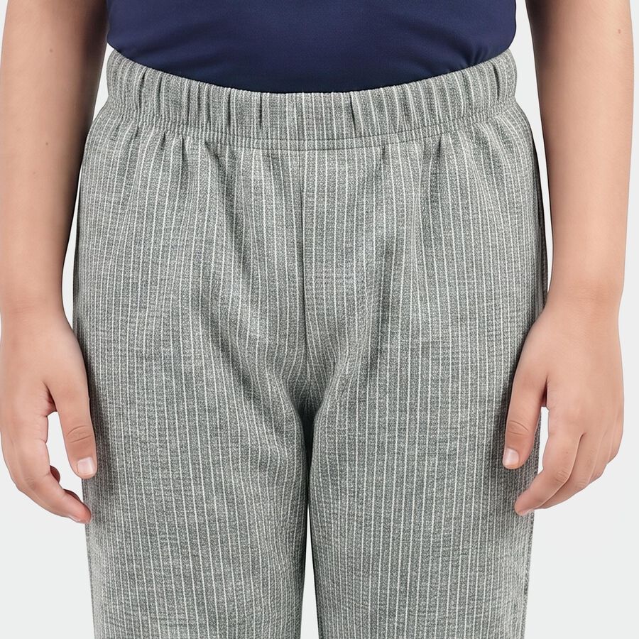 Boys' Melange Mid Grey Long Johns Thermal, Melange Mid Grey, large