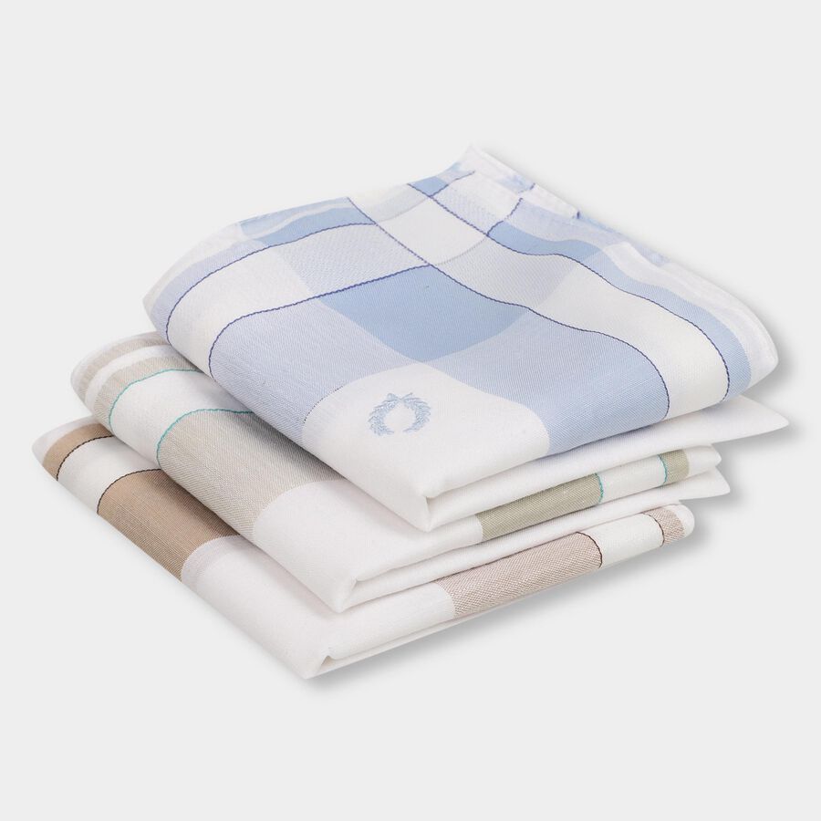 Men's 100% Cotton Hanky, White, large image number null
