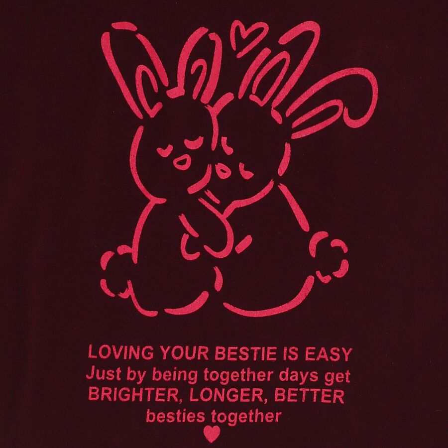 Girls' T-Shirt, Wine, large image number null