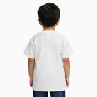 Boys' Half Sleeves T-Shirt, सफ़ेद, small