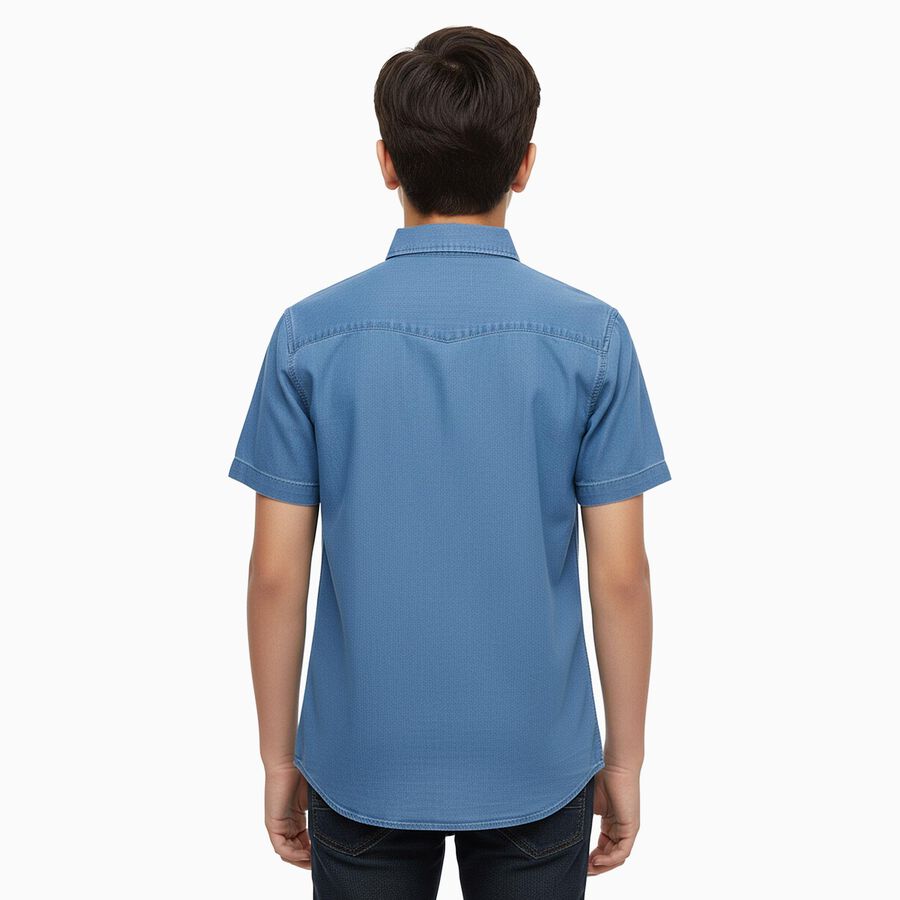 Boys' Casual Shirt, Light Blue, large image number null