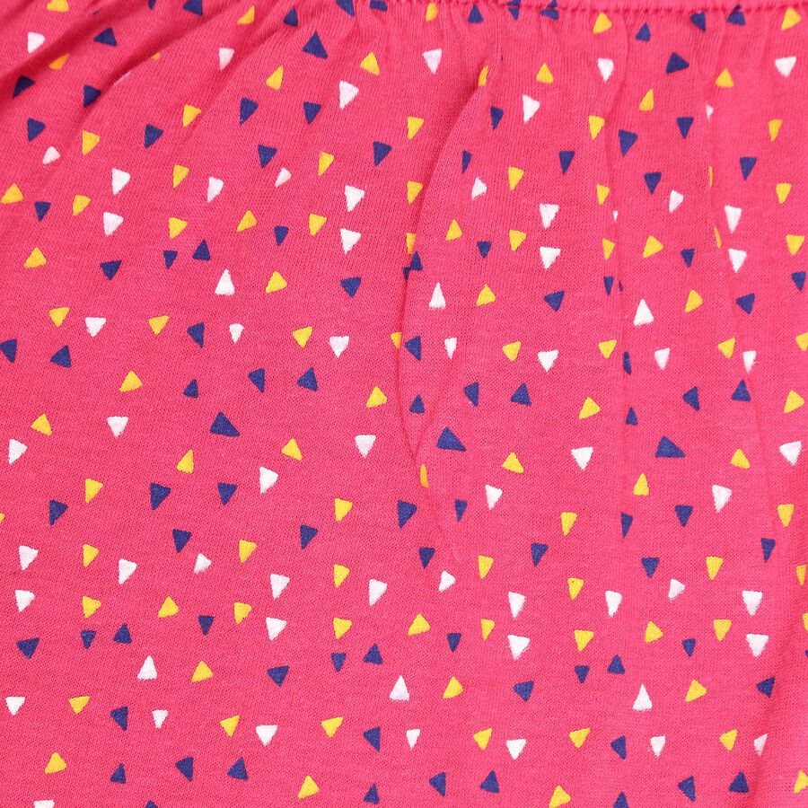 Girls Printed Skirt, Pink, large image number null