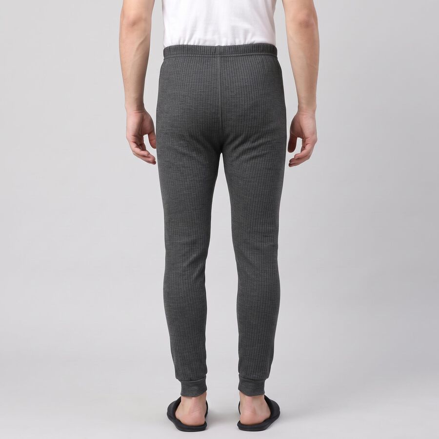 Men's Charcoal Long Johns Thermal, चारकोल, large