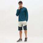 Men's Deep Teal Crew Neck Casual T-Shirt, टील ब्लू, small image number null