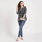 Solid Straight Kurti, Black, small image number null