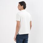 Men's White Polo Collar Classic T-Shirt, White, small image number null