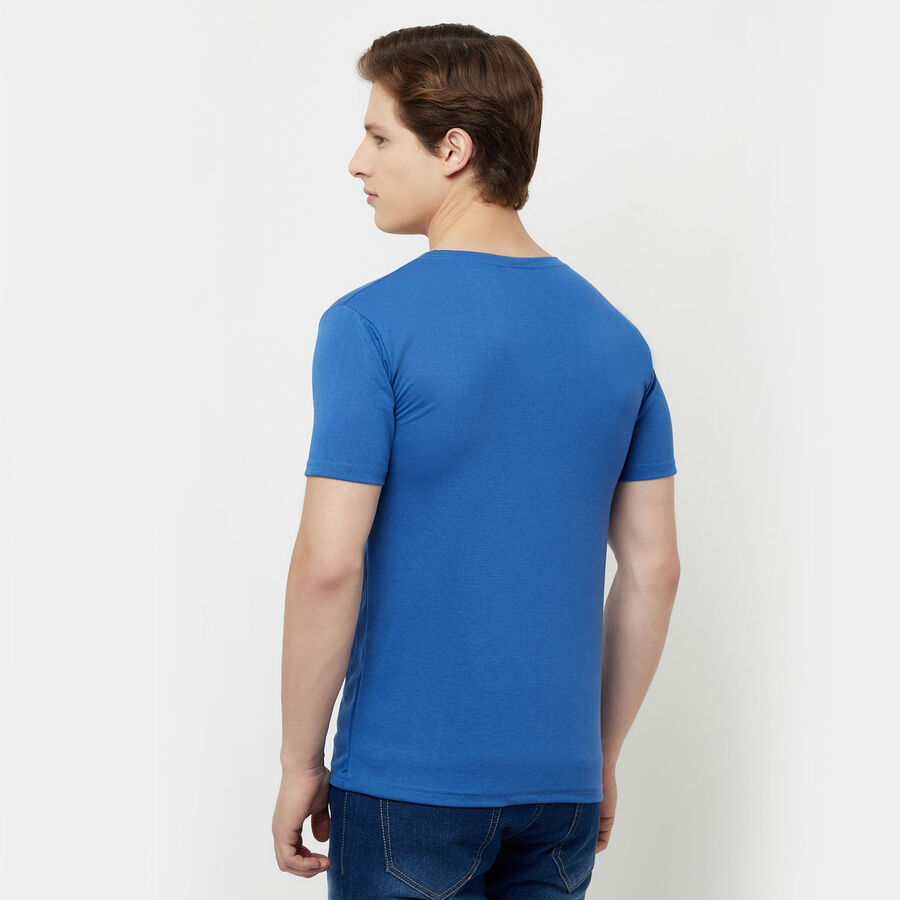 Round Neck T-Shirt, Royal Blue, large image number null