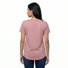 Women's Lilac Round Neck Regular T-Shirt, लाइलेक, small