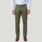 Men's Olive Green Slim Fit Chino Trousers, हल्का हरा, small