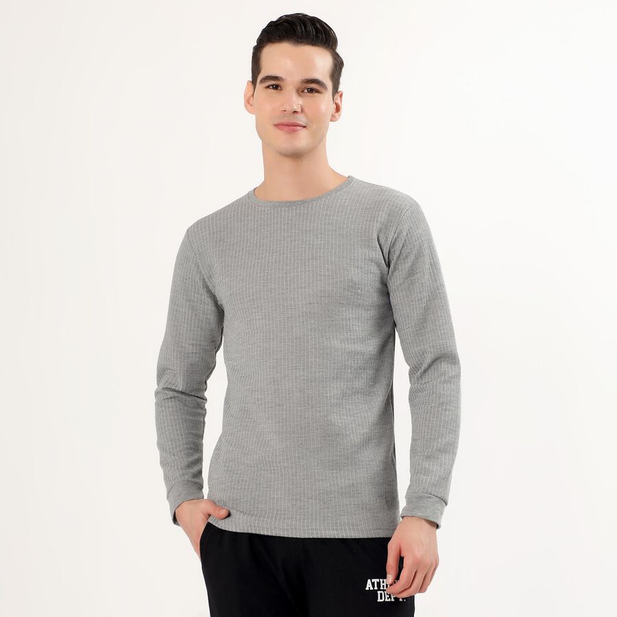Men's Thermal Upper, Melange Mid Grey, large image number null
