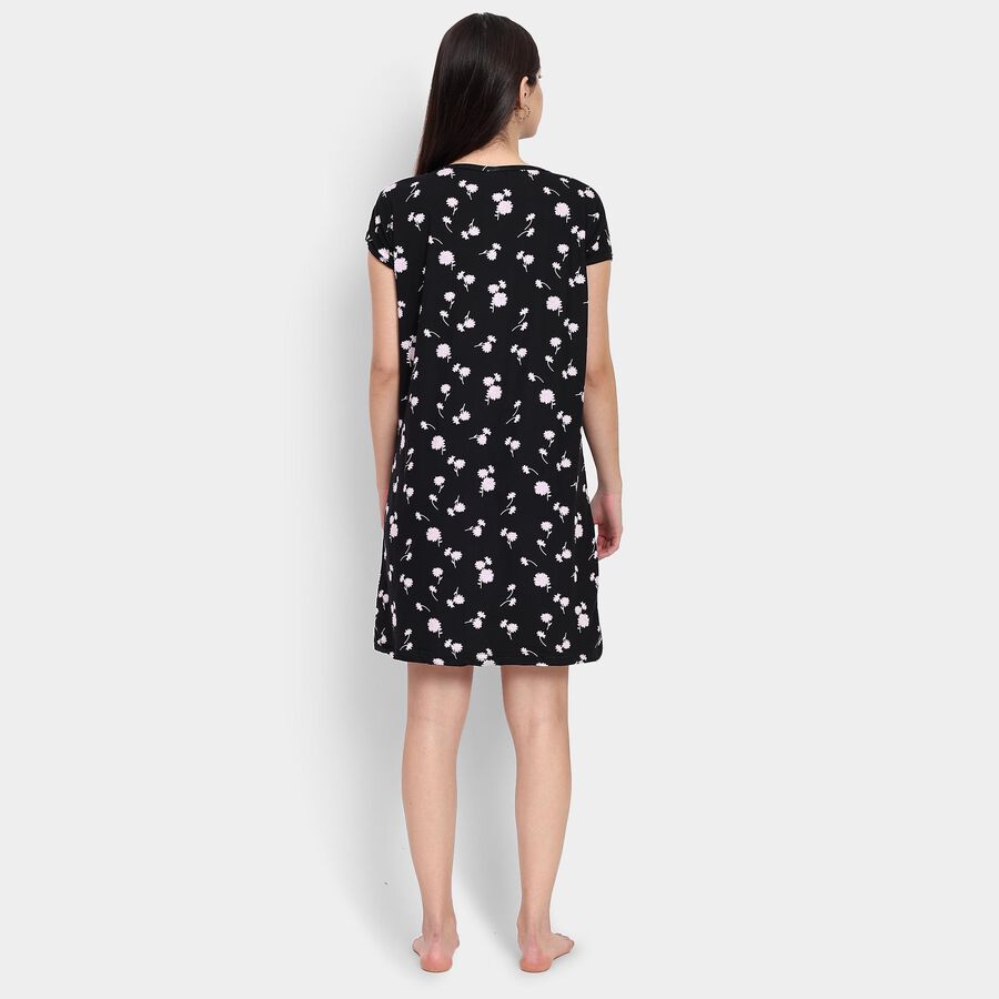 Ladies' Nighty , काला, large image number null