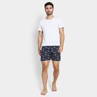 Men's 100% Cotton Boxers , Navy Blue, small