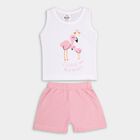 Infants' 100% Cotton Short Set, हल्का गुलाबी, small image number null
